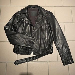All Saints Leather Moto Jacket